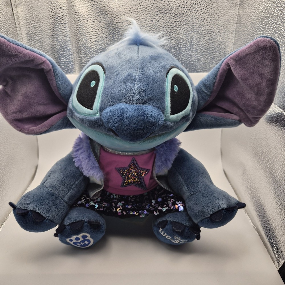 Build A Bear Disney Lilo & Stitch Plush w/ Outfit Sequins Skirt BAB 16"